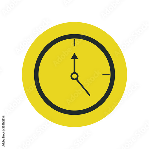 Time and Clock vector icon. editable vector time and clock icon design in line style.