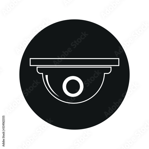 Security camera icon, CC tv symbol for your web site , logo, app, UI design,editable vector icon
