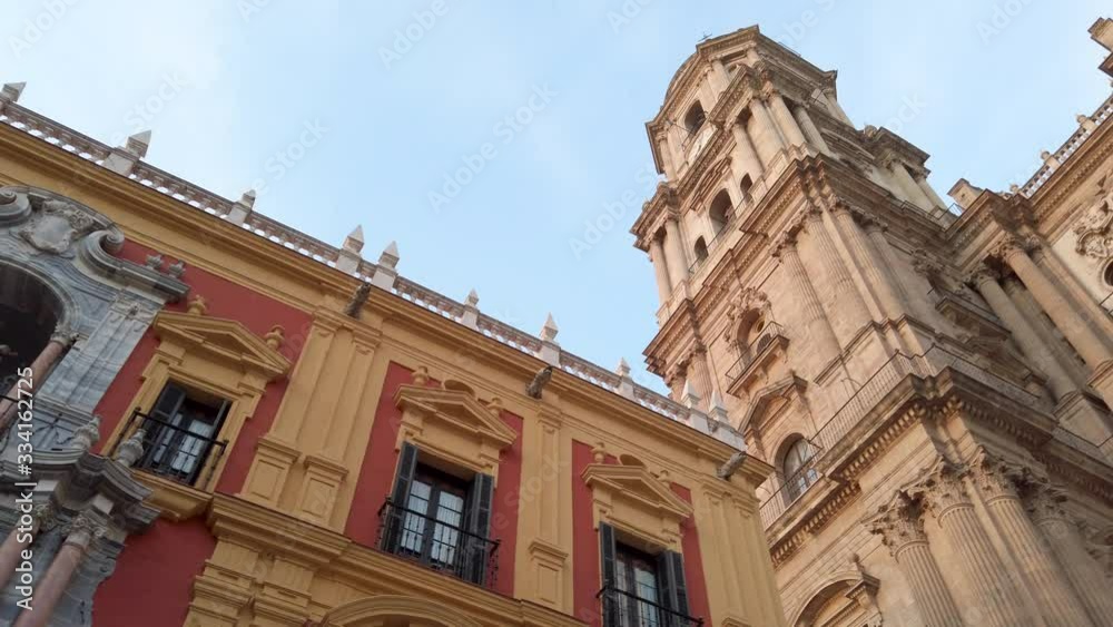 The Palacio Episcopal (Bishop´s Palace) and The Cathedral of Malaga. Old town Malaga, Costa del Sol, Andalusia, Spain. The Palacio Episcopal (Bishop´s Palace) and The Cathedral of Malaga. Old town Malaga, Costa del Sol, Andalusia, Spain.