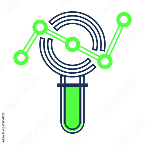 Search icon, analytics icon, editable search and analytics vector icon design 