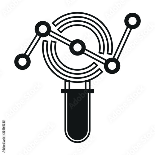 Search icon, analytics icon, editable search and analytics vector icon design 