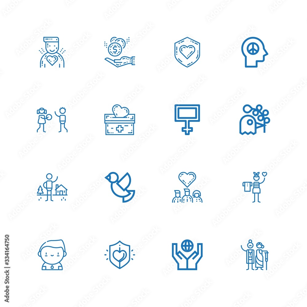 Editable 16 hope icons for web and mobile Editable 16 hope icons for web and mobile