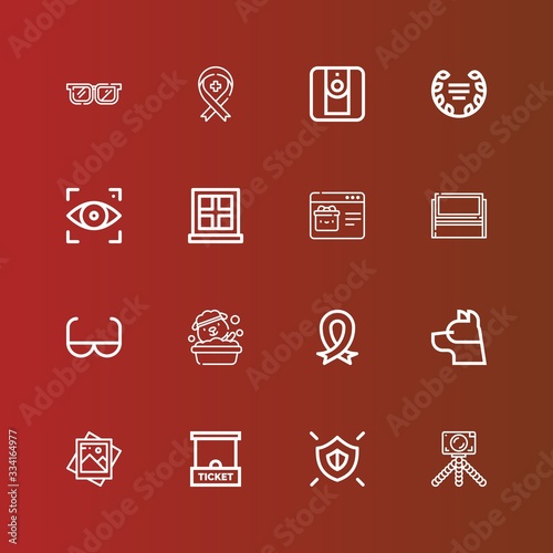 Editable 16 frame icons for web and mobile