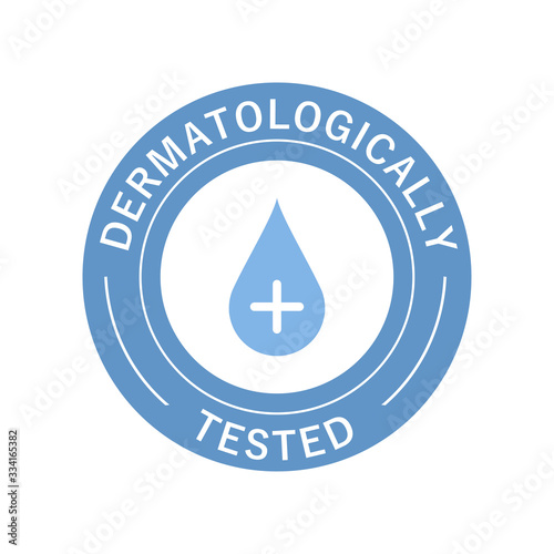 Dermatologically tested. Symbol and icon Dermatologically tested for cosmetic product