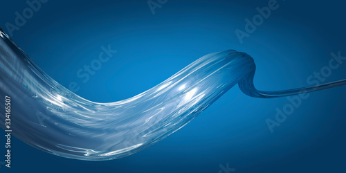 Frisches Wasser in abstrakter Wellenform