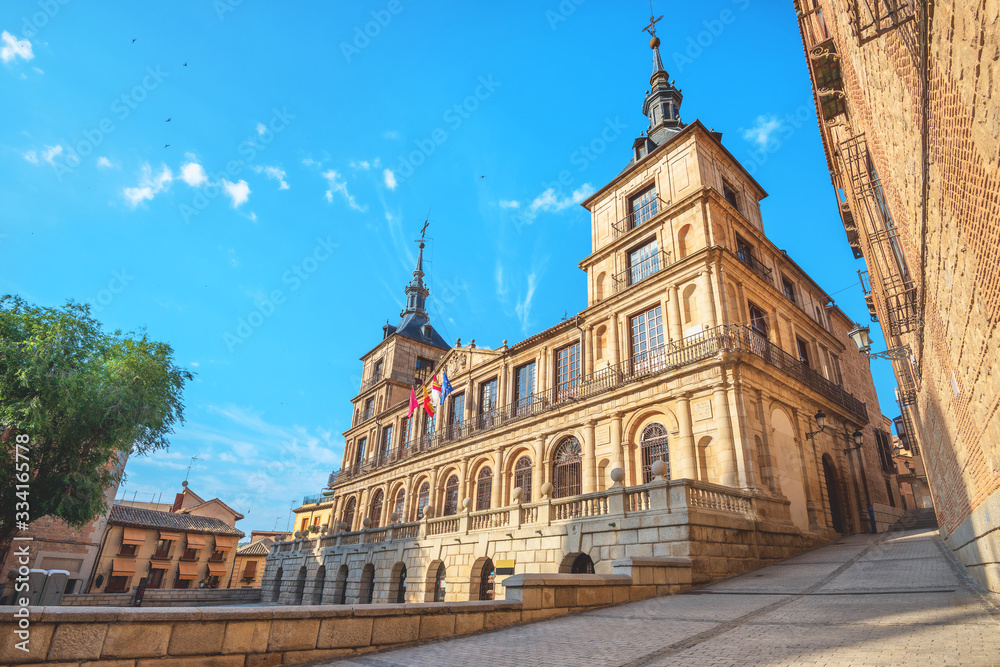 Toledo, Spain. City Hall, Ayuntamiento de Toledo, Plaza del Ayuntamiento