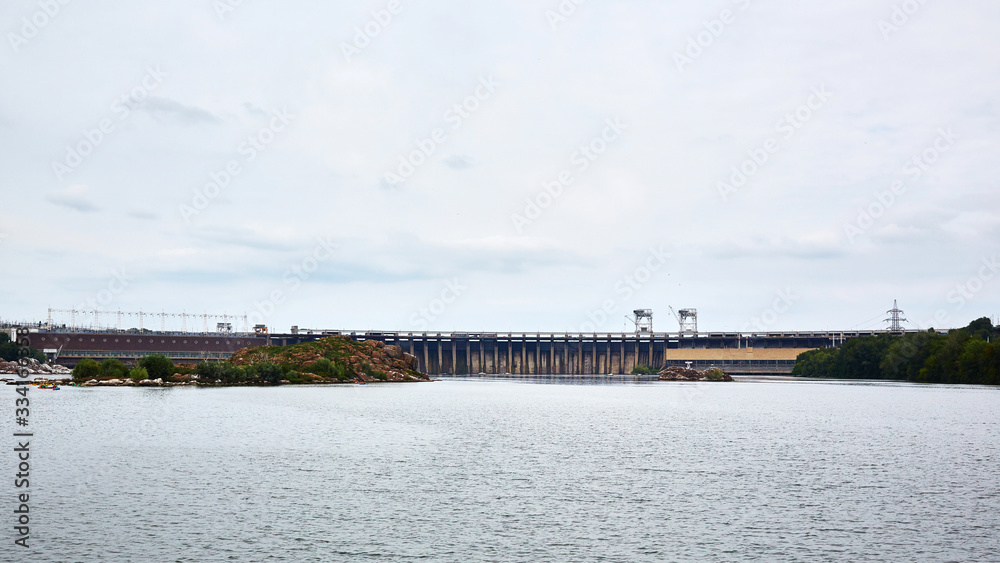 Dneproges - largest hydroelectric power station on the Dnieper River