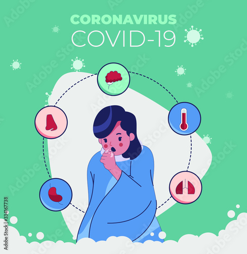 Coronavirus prevention information illustration related to corona virus . Vector illustration on how to avoid Corona virus.