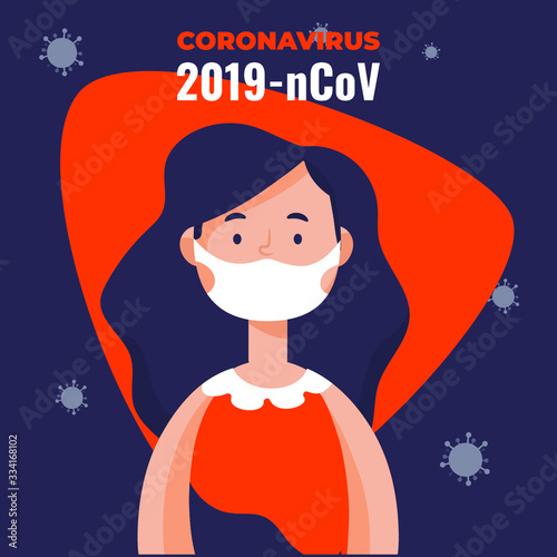 corona virus/Flu and Sickness Concept with corona affected patient/human are showing corona virus symptoms and risk factors. health and medical vector illustration. Corona Virus outbreak .