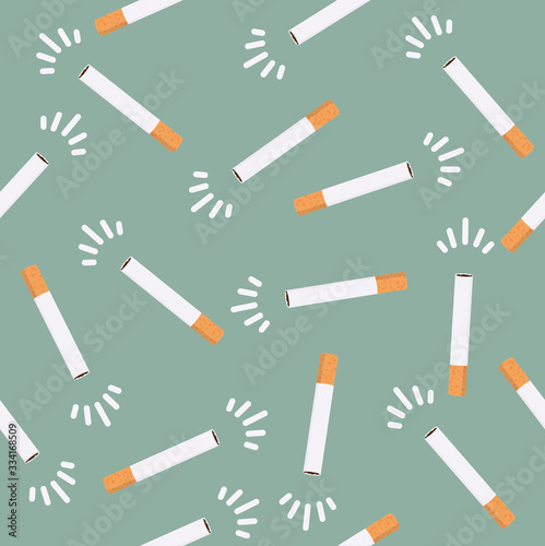 cigarettes butt vector seamless pattern