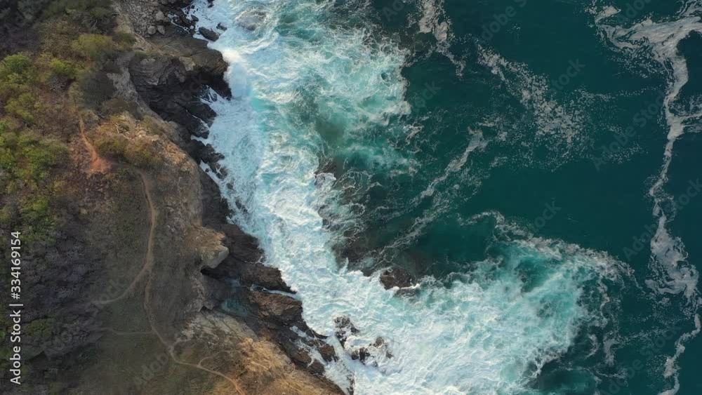 Punta Cometa coastline and Mazunte beach in Oaxaca Mexico Aerial drone view forward. Second part. Punta Cometa coastline and Mazunte beach in Oaxaca Mexico Aerial drone view forward. Second part.