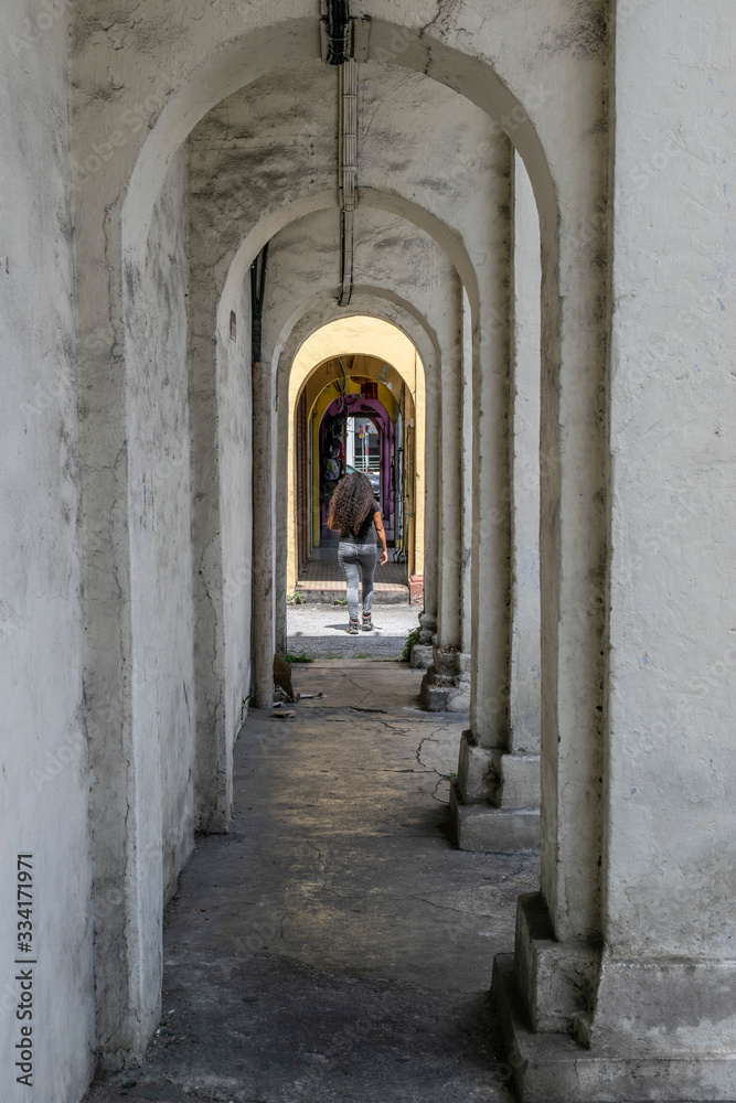 Fototapeta premium alley in old town