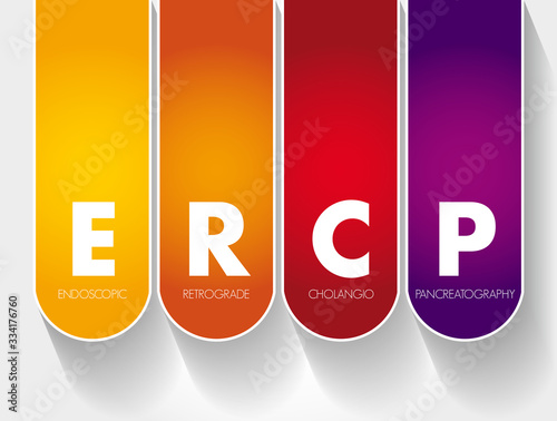 ERCP - Endoscopic Retrograde CholangioPancreatography acronym, concept background
