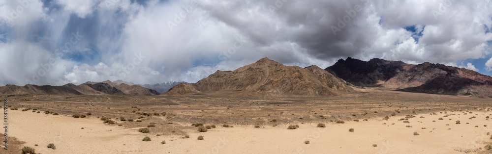 Panorama Bare Mountains Murghab Tajikistan