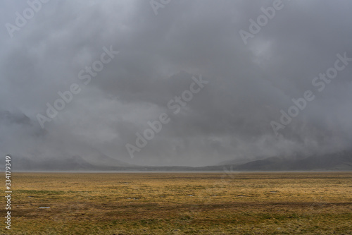 Rain at Pamir Highway Tajikistan