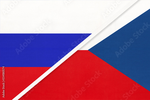 Russia vs Czech Republic national flag from textile. Relationship and partnership between two countries. Free Download Russia vs Czech Republic national flag from textile. Relationship and partnership between two countries. - GFXLoad