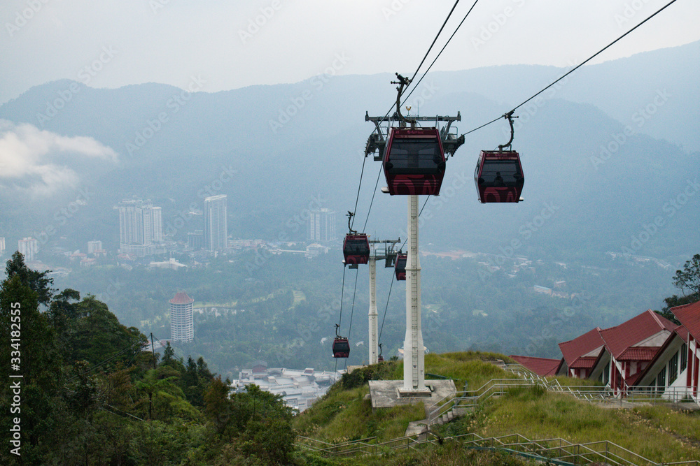 The Ropeway in the Genting Highlands Malaysia The Ropeway in the Genting Highlands Malaysia