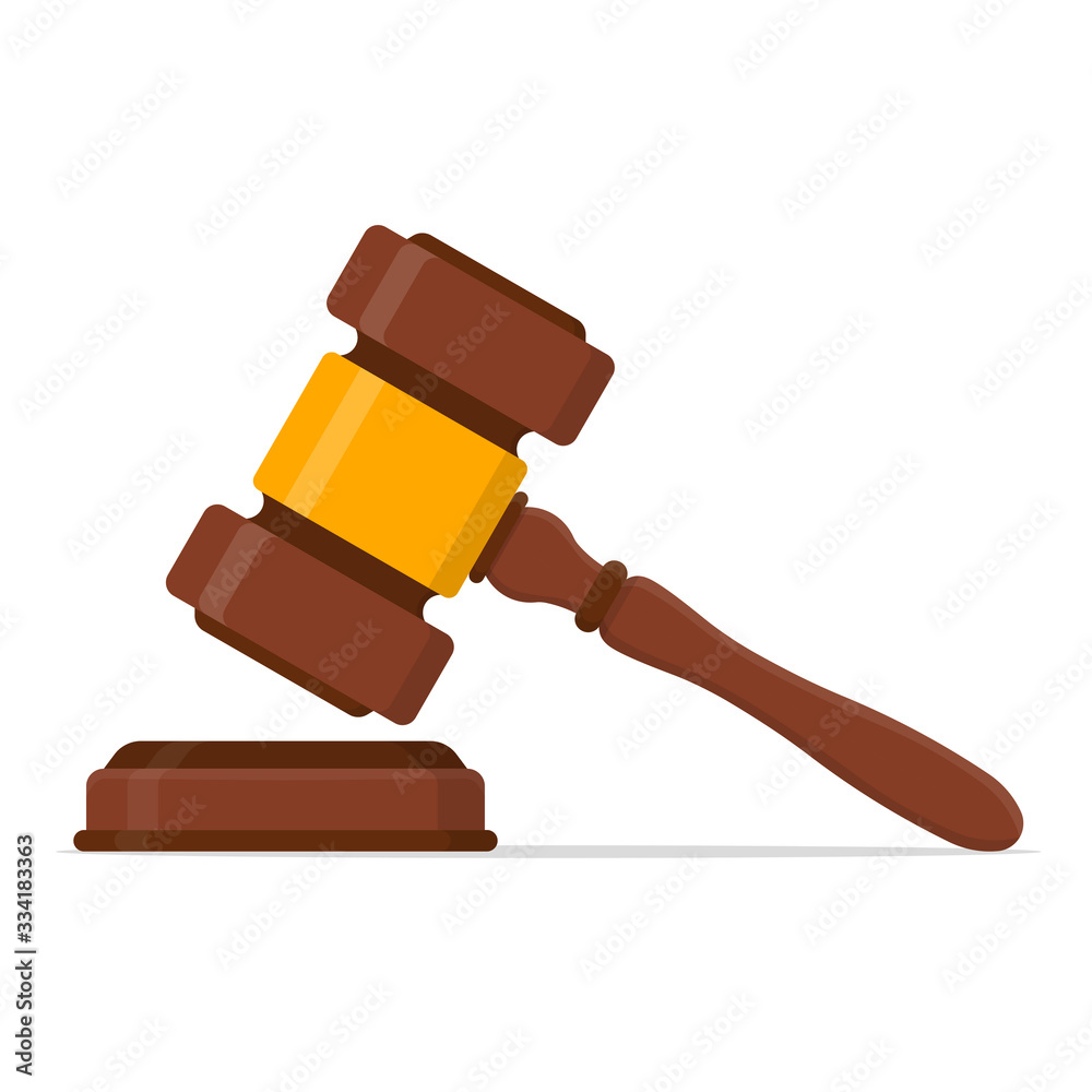 Wooden judge ceremonial hammer of the chairman with curly handle, for adjudication of sentences and bills, court, justice, with a wooden stand.Judge Wood Hammer auction, judgment. Wooden judge ceremonial hammer of the chairman with curly handle, for adjudication of sentences and bills, court, justice, with a wooden stand.Judge Wood Hammer auction, judgment.