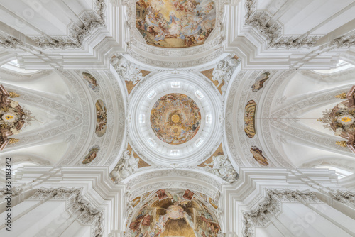 Deckenbemalung der Basilika St. Martin in Weingarten, Oberschwaben