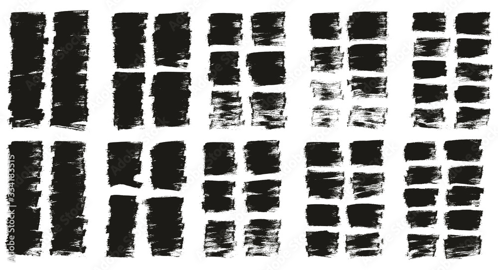 Flat Paint Brush Thin Half Background High Detail Abstract Vector Background Ultra Set 