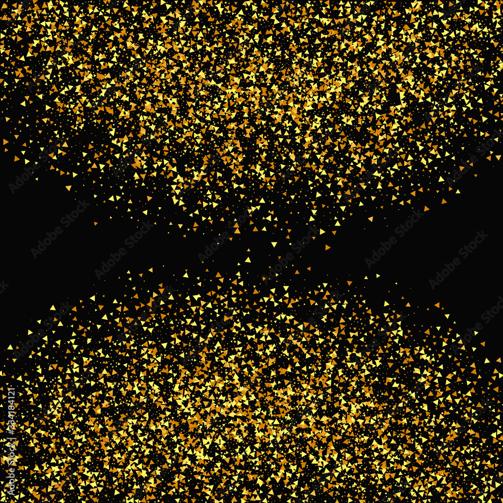 Isolated golden dust particles. 