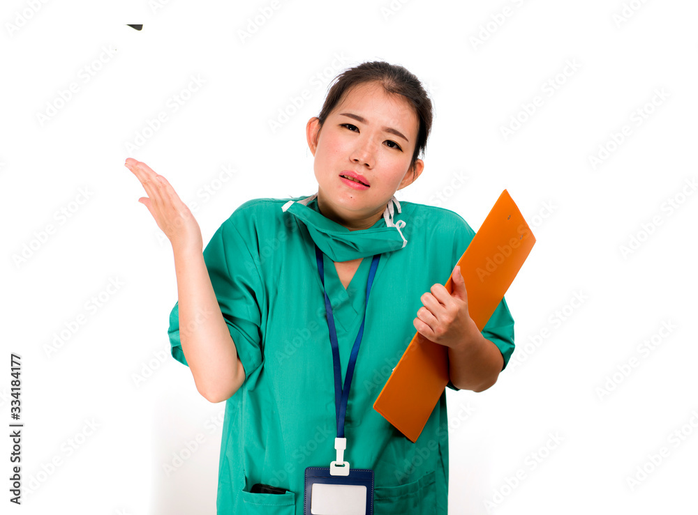 health service staff overworked during covid-19 virus outbreak - young beautiful stressed and worried Asian Chinese medicine doctor or nurse overwhelmed health service staff overworked during covid-19 virus outbreak - young beautiful stressed and worried Asian Chinese medicine doctor or nurse overwhelmed