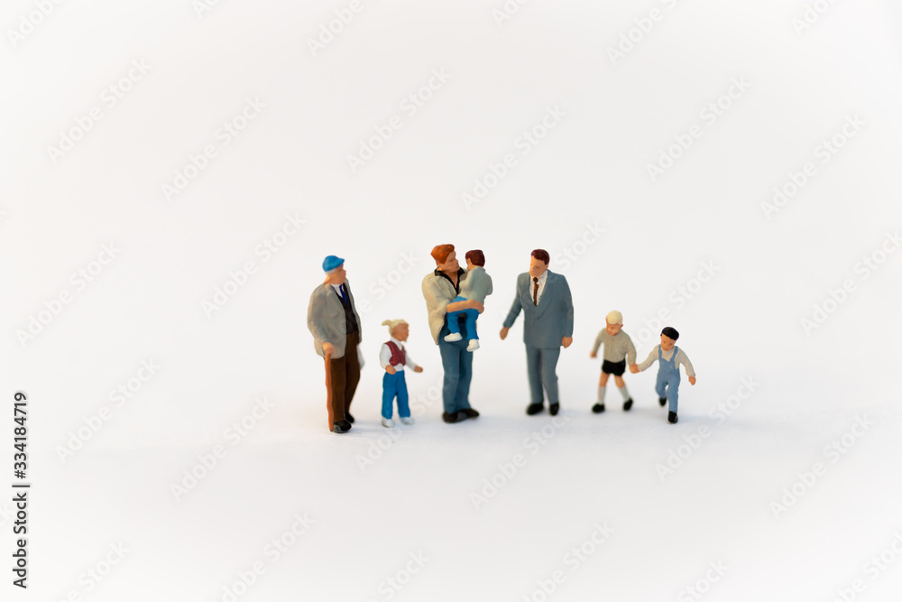 Miniature family using as background International day of families concept. Miniature family using as background International day of families concept.
