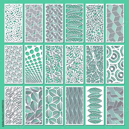 Set of decorative wall panels