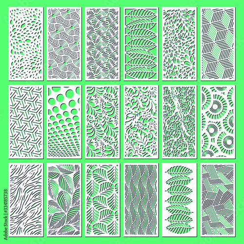 Set of decorative wall panels