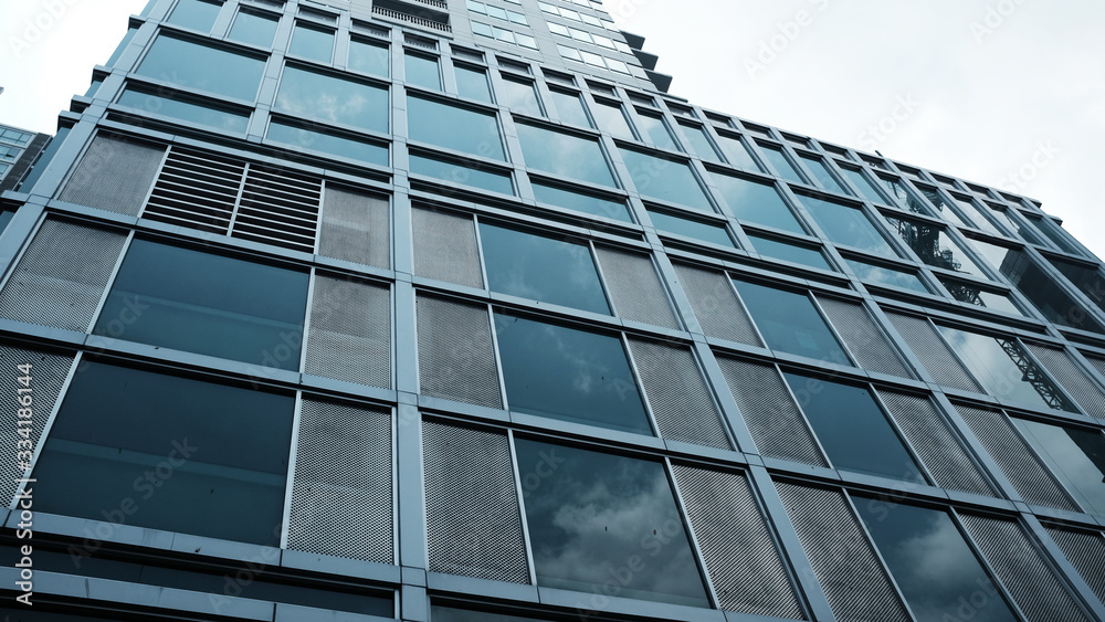 exterior of glass residential building.business concept.Modern business building. exterior of glass residential building.business concept.Modern business building.
