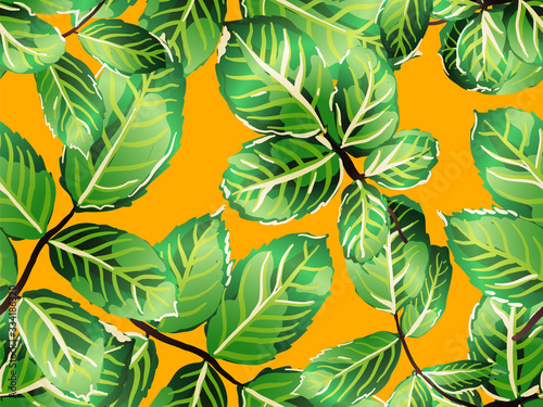 Leaves Seamless Pattern.