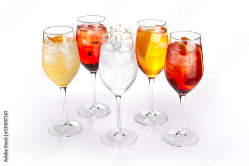 Spritz fruit cocktails