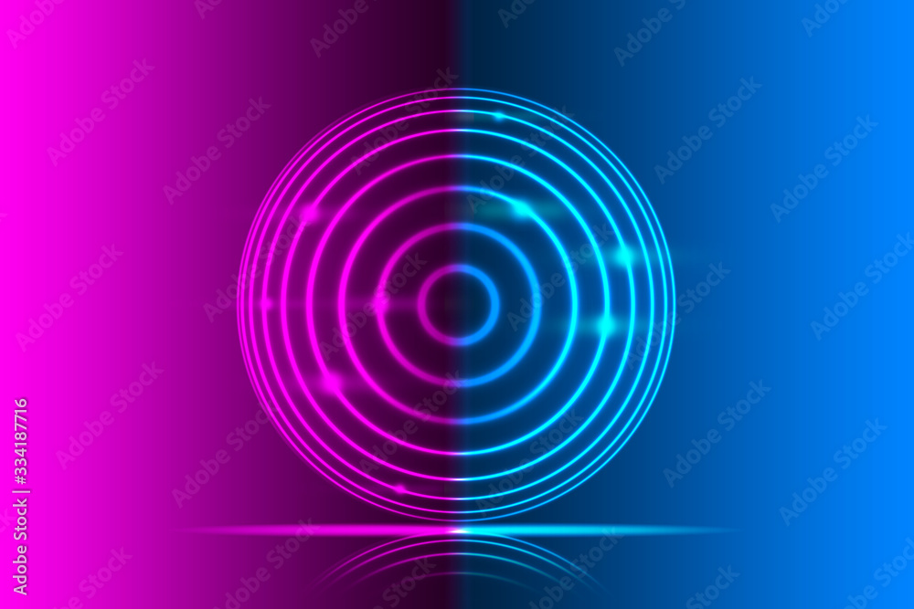 dark background, concentrate floor with glowing purple light stage. dark background, concentrate floor with glowing purple light stage.
