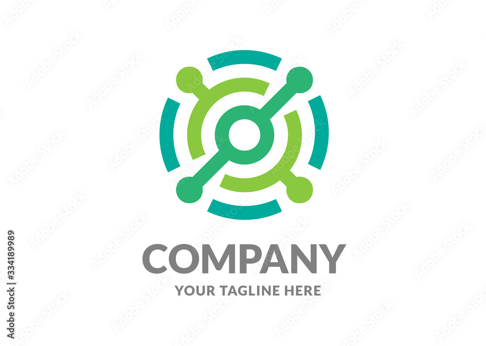 creative simple abstract circle link connected technology data vector illustration creative simple abstract circle link connected technology data vector illustration
