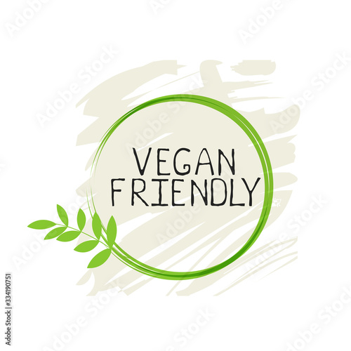 Vegan friendly label and high quality product badges. Bio Home made food Organic product Pure healthy Eco food organic, bio and natural product icon. Emblems for cafe, packaging etc. Vector