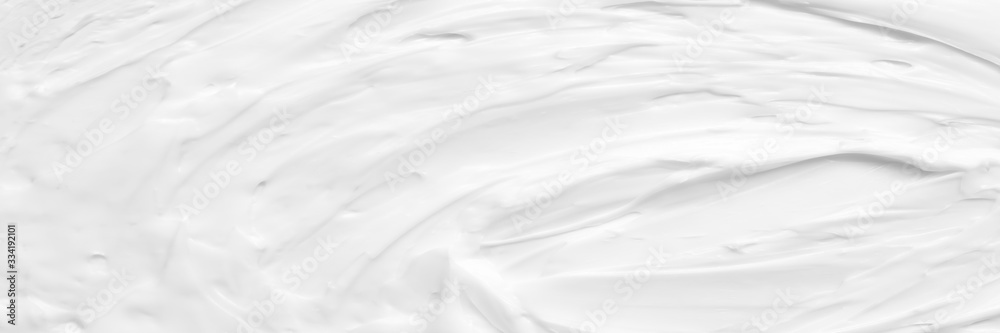 Obraz premium Kremowa konsystencja do odżywiania skóry dla dobrego zdrowia skóry Lotion Kosmetyki Pełna klatka Tło Abstrakcyjna tekstura Panorama podłużna Wysoka rozdzielczość.