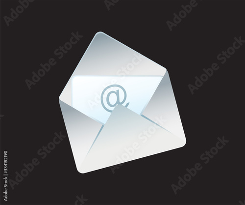 abstract artistic detailed mail icon