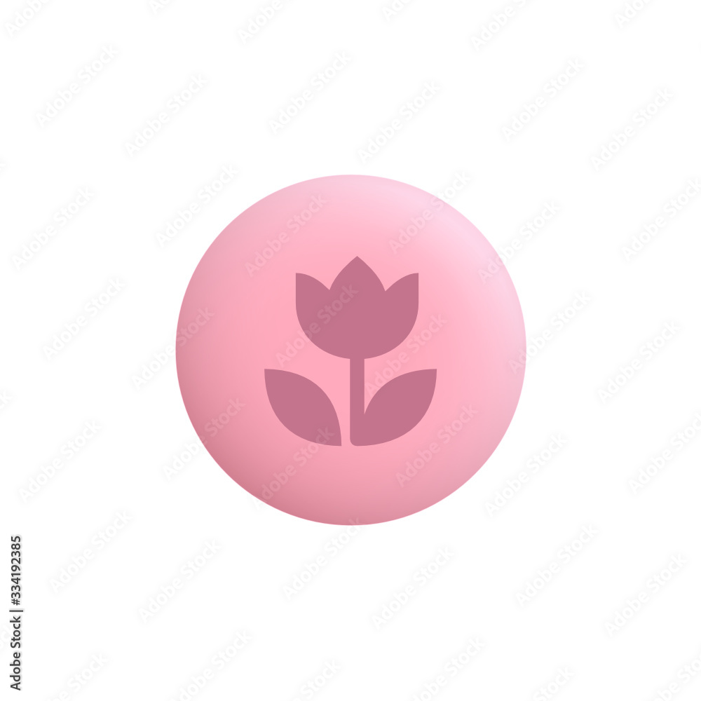 Flower -  Modern App Button