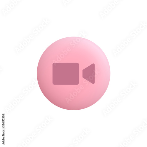 Video Camera -  Modern App Button