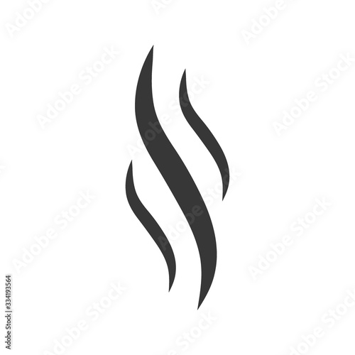 Smoke steam vector icon illustration