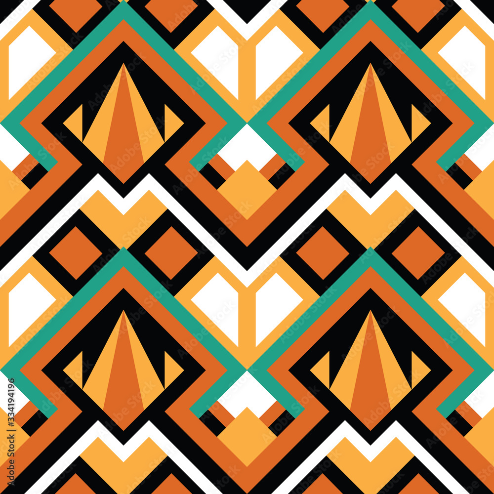 Abstract color geometric seamless pattern Abstract color geometric seamless pattern