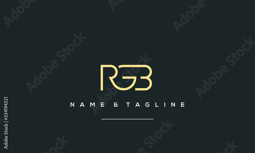 Alphabet letter icon logo RGB
