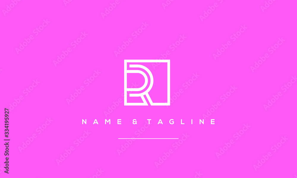 Alphabet letter icon logo R Alphabet letter icon logo R