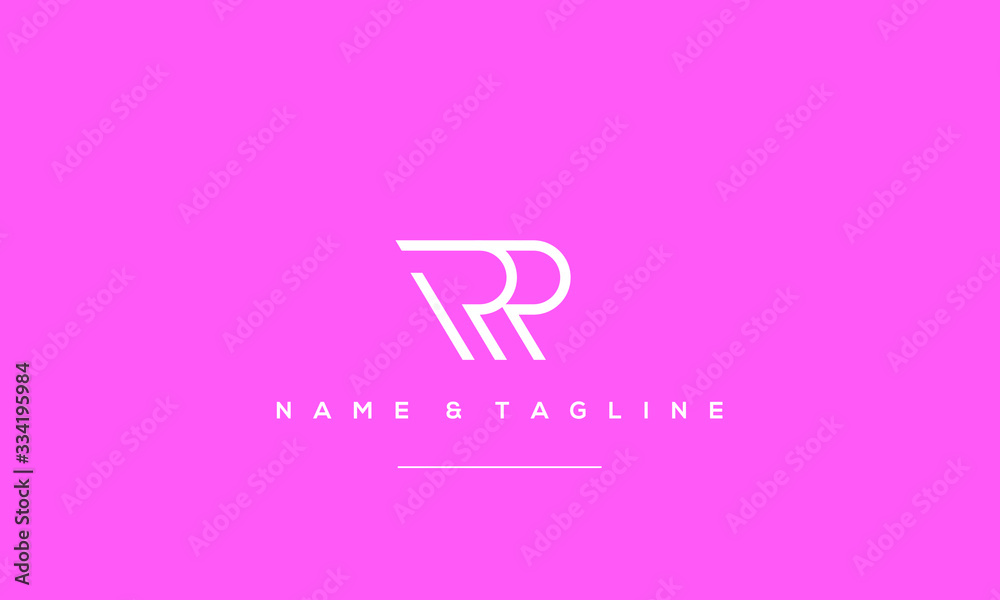 Alphabet letter icon logo RR Alphabet letter icon logo RR