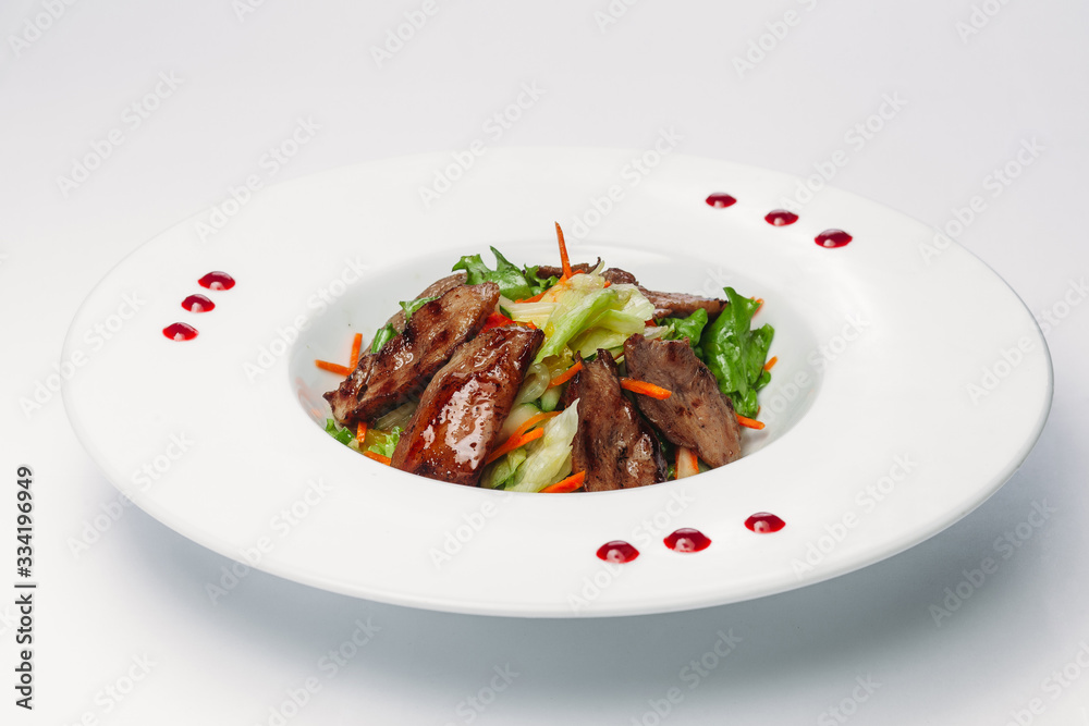 healthy food on a white background