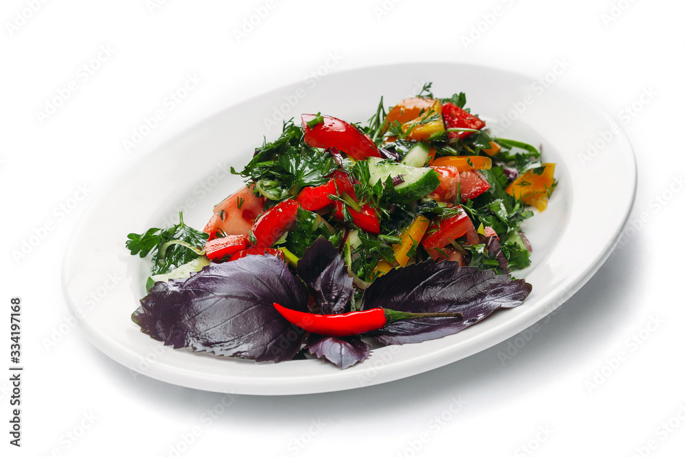healthy food on a white background healthy food on a white background