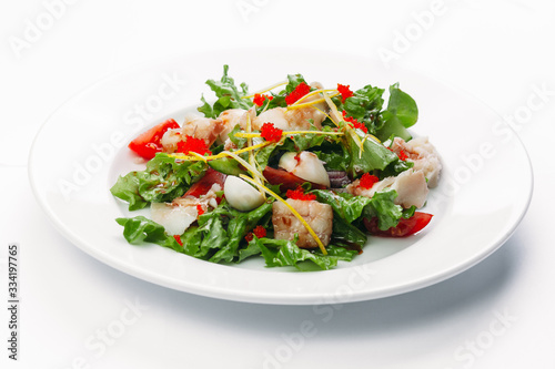 healthy food on a white background