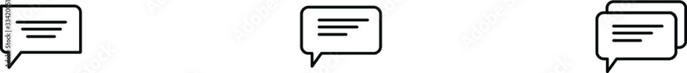 Icon Message Outline Style