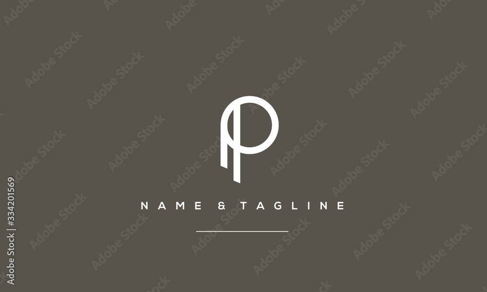 Alphabet letter icon symbol P Alphabet letter icon symbol P