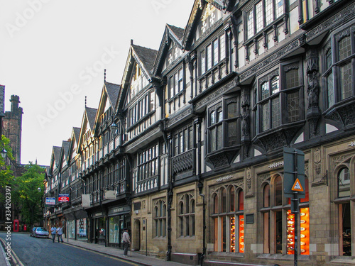 Street in Chester, Wales